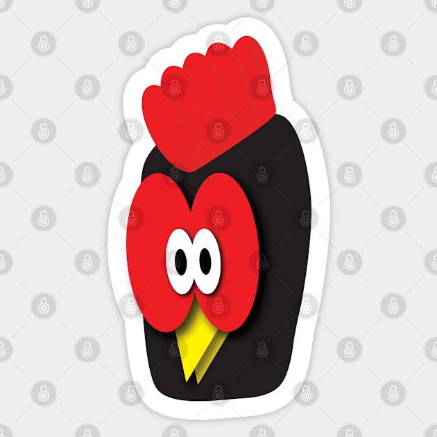 Funny Rooster Sticker by DPattonPD